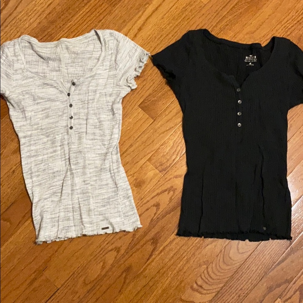 2 FOR $20✨HOLLISTER BUTTON DOWN RIB SHORT SLEEVE
